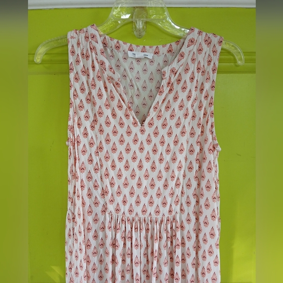 Beach Lunch Lounge Paisley Sleeveless Maxi Dress Lightweight Viscose Size Small - Picture 3 of 8